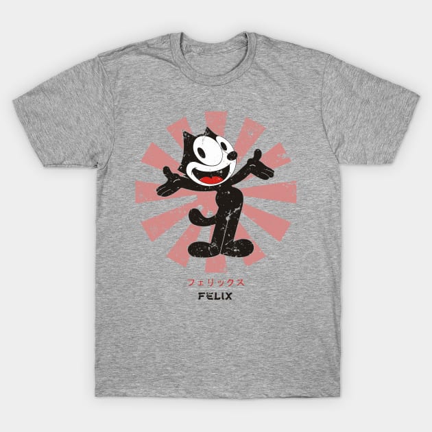 Felix The Cat Retro Japanese T-Shirt by Nova5